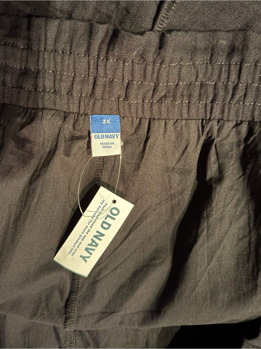 NWT Black Elastic-Waist Casual Shorts - Picture 3 of 3